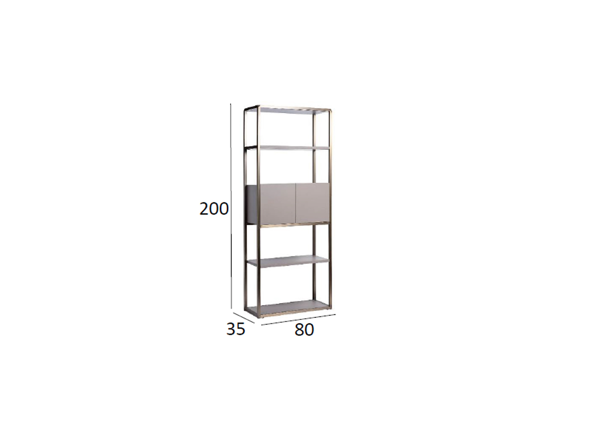 58DB-SH16061A Стеллаж Космос (Space) тип А 80*35*200см