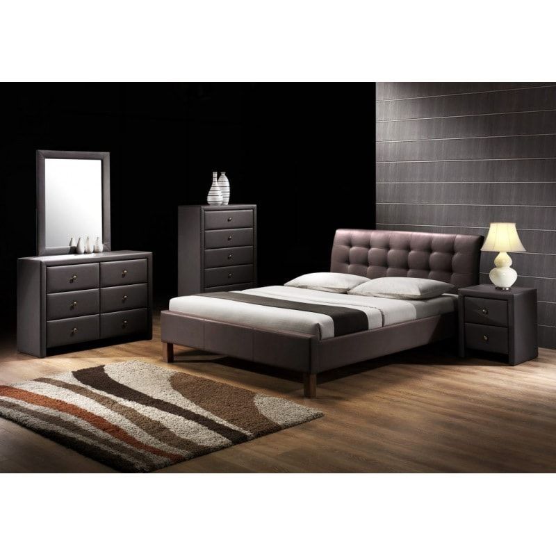 Кровать SAMARA (темно-коричневый) 160/200