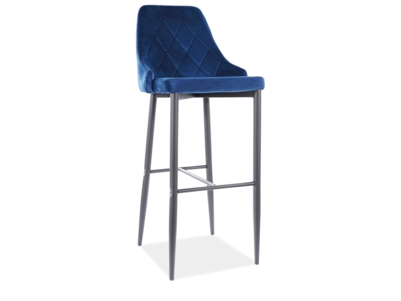 Барный стул TRIX B H-1 (темно-синий/черный)