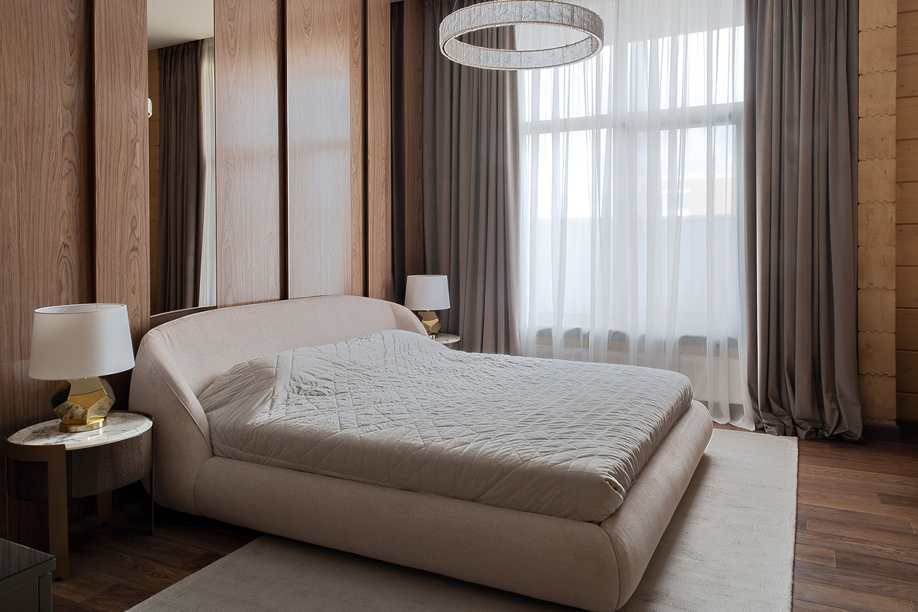 Кровать Палаццо(Palazzo) 180 без мех.шенилл экрю Natur-Ecru 215*240*90см