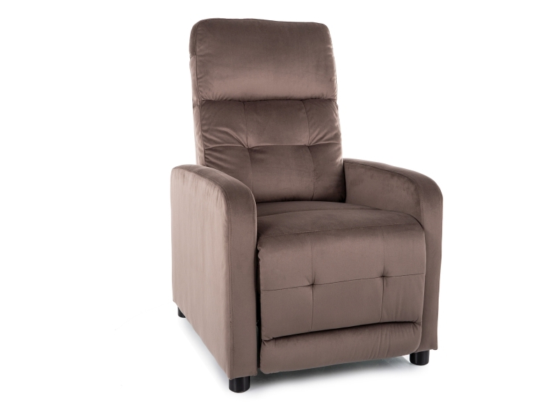 Кресло OTUS Velvet Bluvel 38 раскладное, капучино