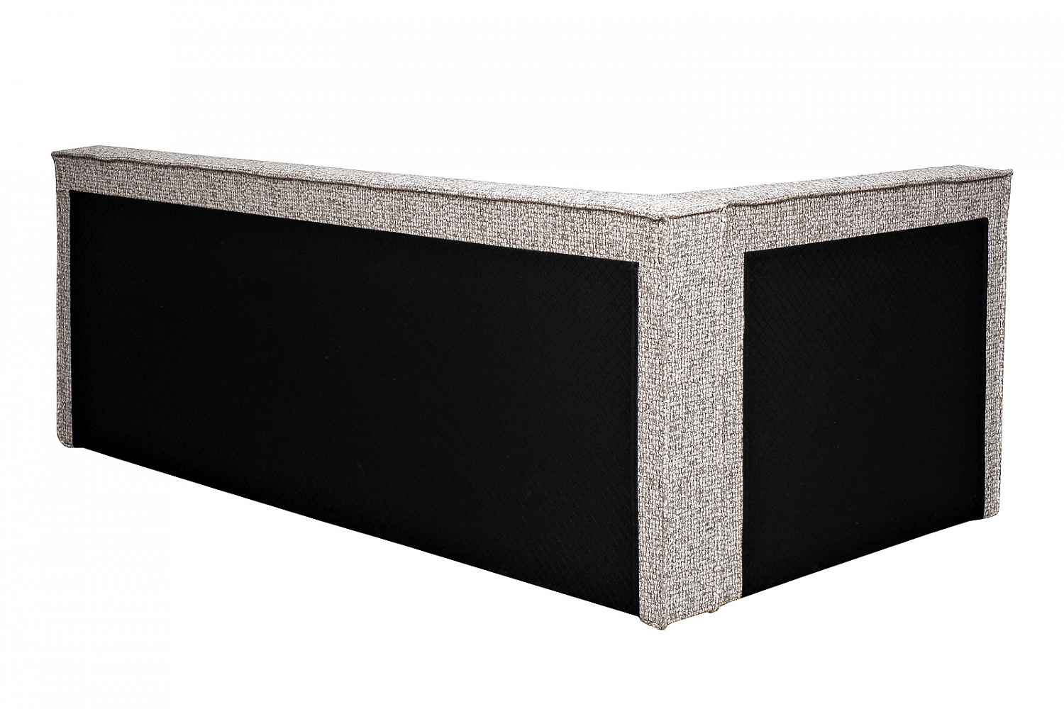 Кровать детская угловая Руна(Runa)-80 с мех шенилл серая Seppia-Ser 114*215*80см