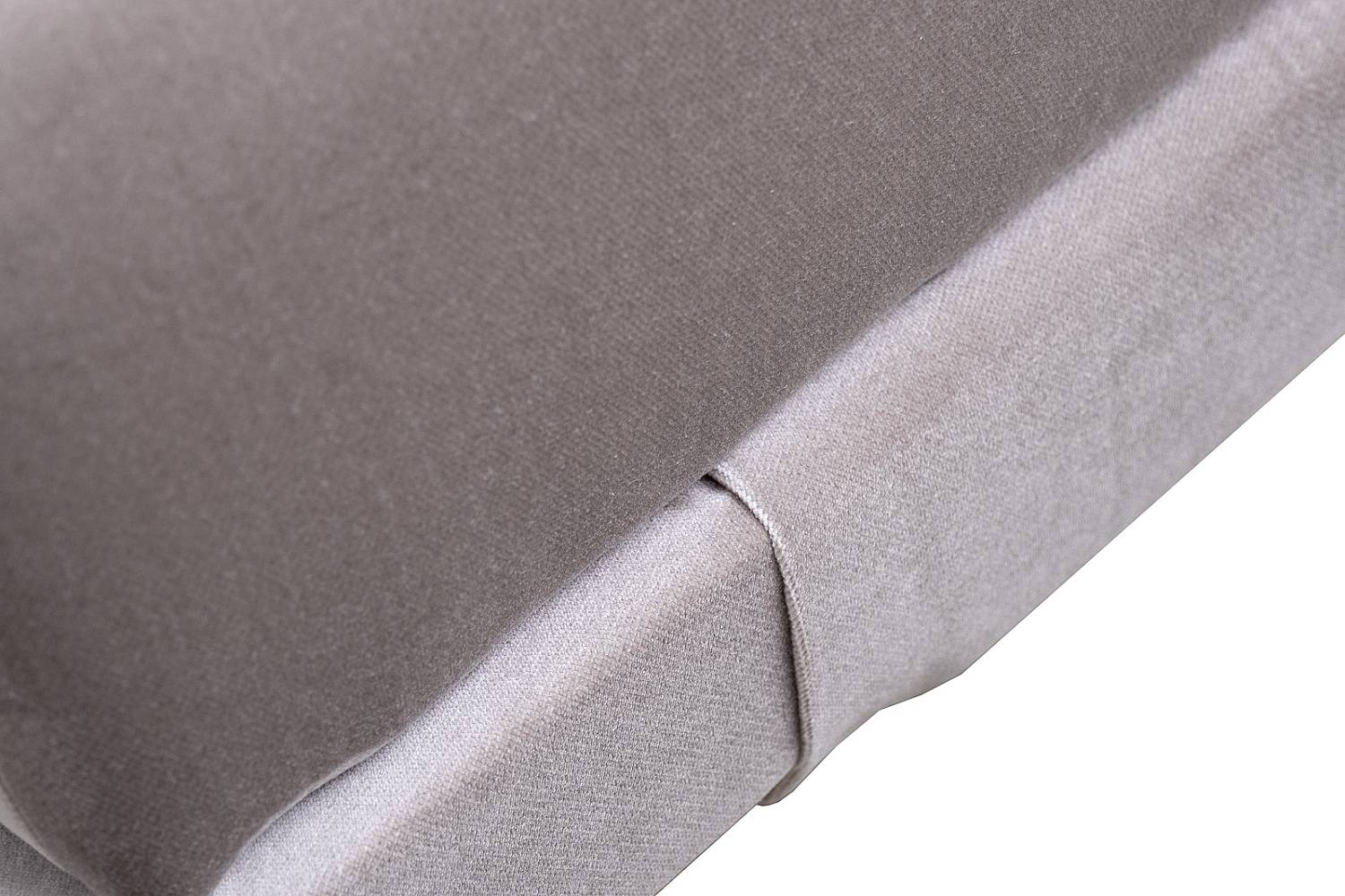 Банкетка Prima 160 на метал опорах серая Velvet SER 40*160*40см