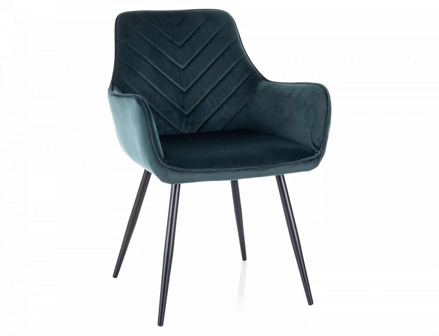 Стул FIG Velvet Bluvel 78 зеленый/черный
