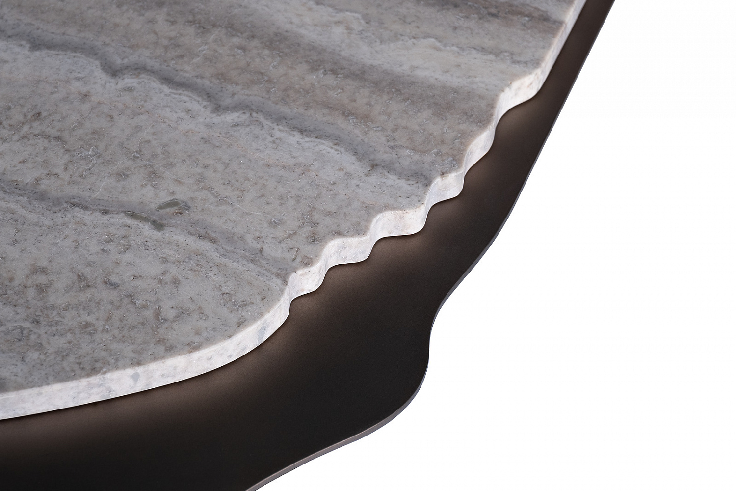 58DB-04056 Стол журнальный Травертин (Travertine) 60*60*48см