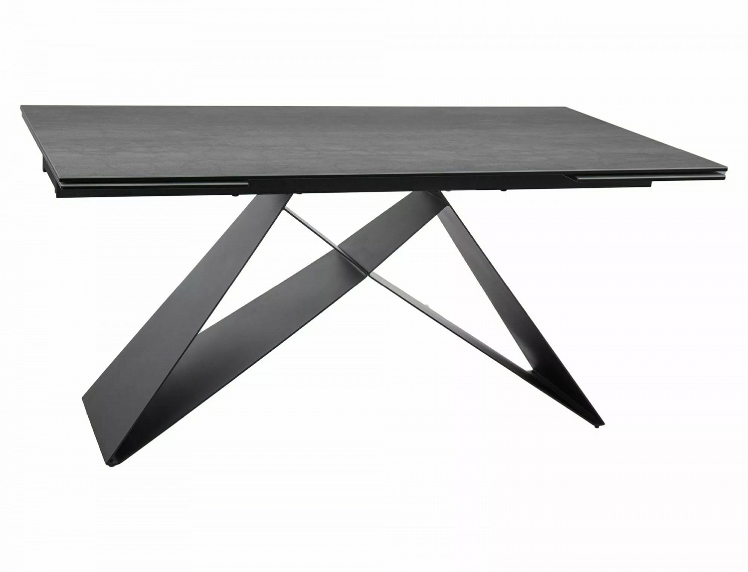 Стол обеденный SIGNAL WESTIN Ceramic Pietra Di Savoia серый/черный мат 160-240