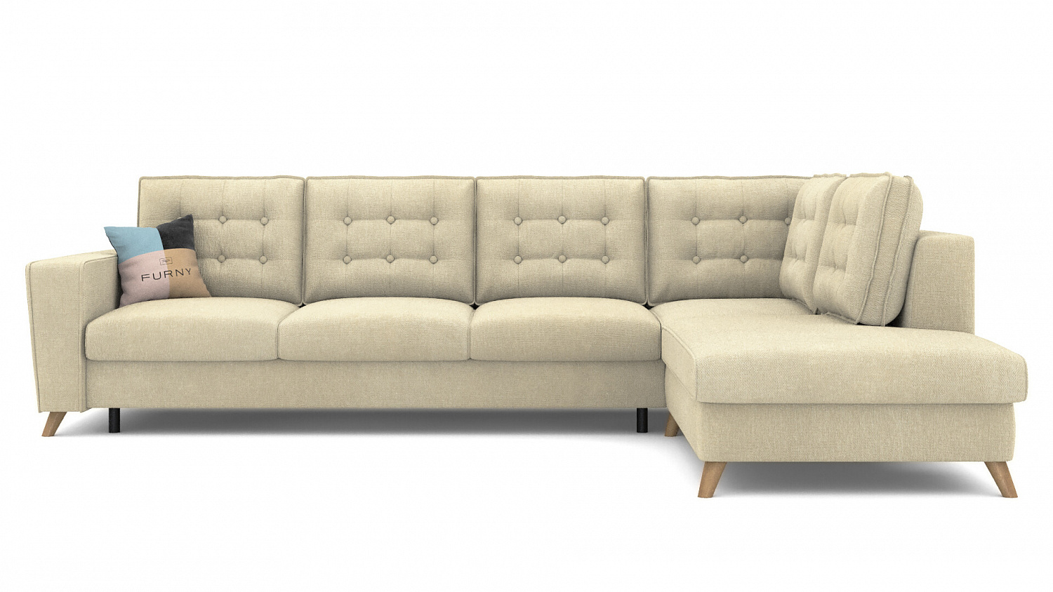 Диван-кровать Порто открытый угол XL-3 323x236x98 см