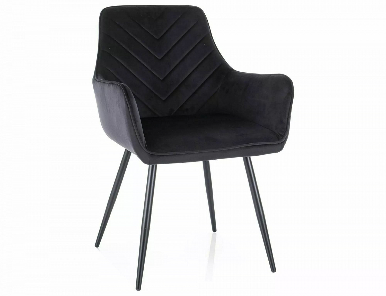 Стул FIG Velvet Bluvel 19 черный/черный