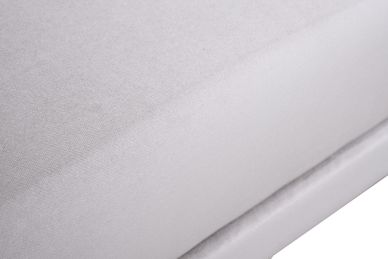 Банкетка Prima 160 на метал опорах серая Velvet SER 40*160*40см