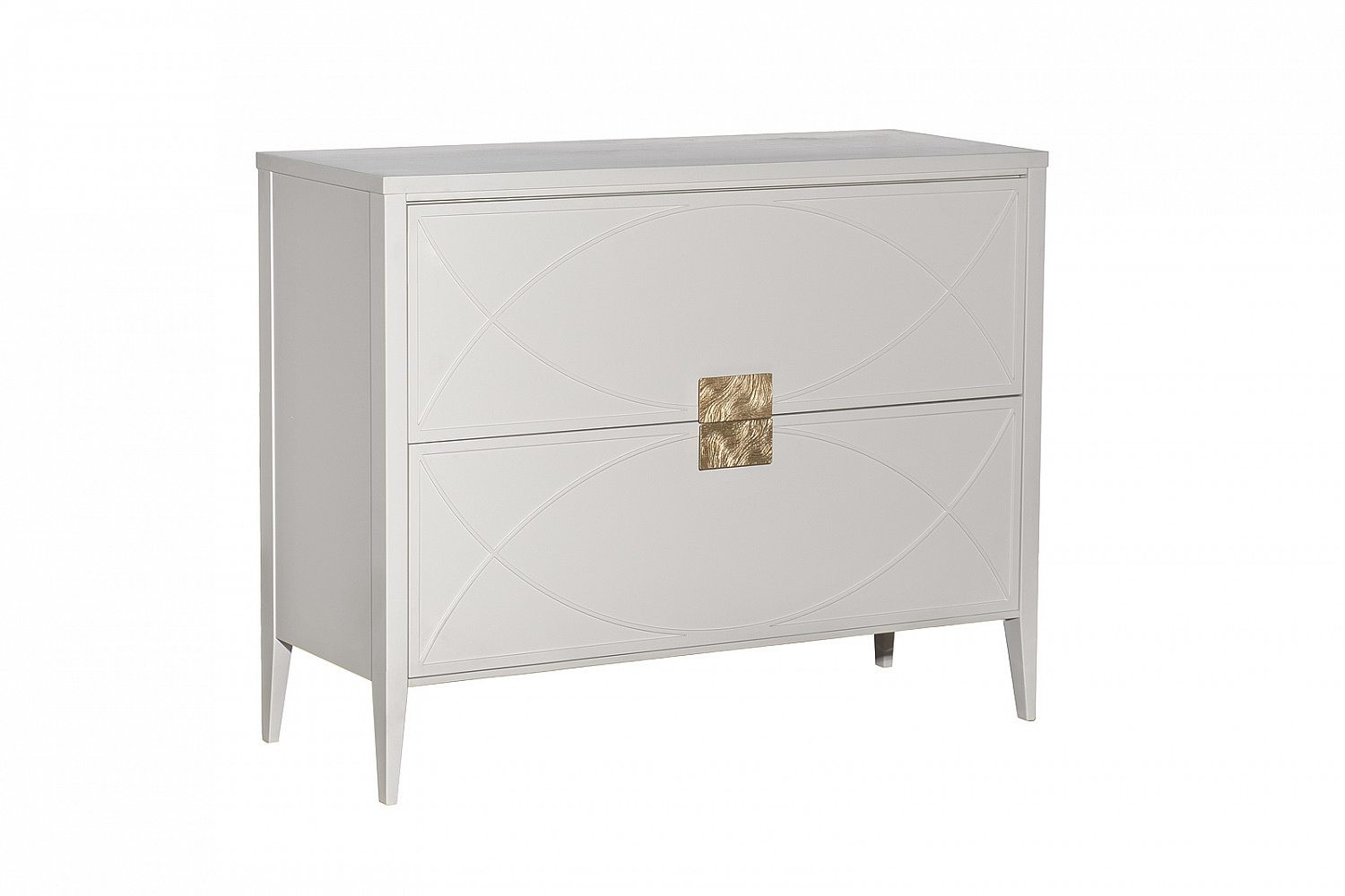 151SV-000012 Комод бежевый 2 ящика 100*80*40см